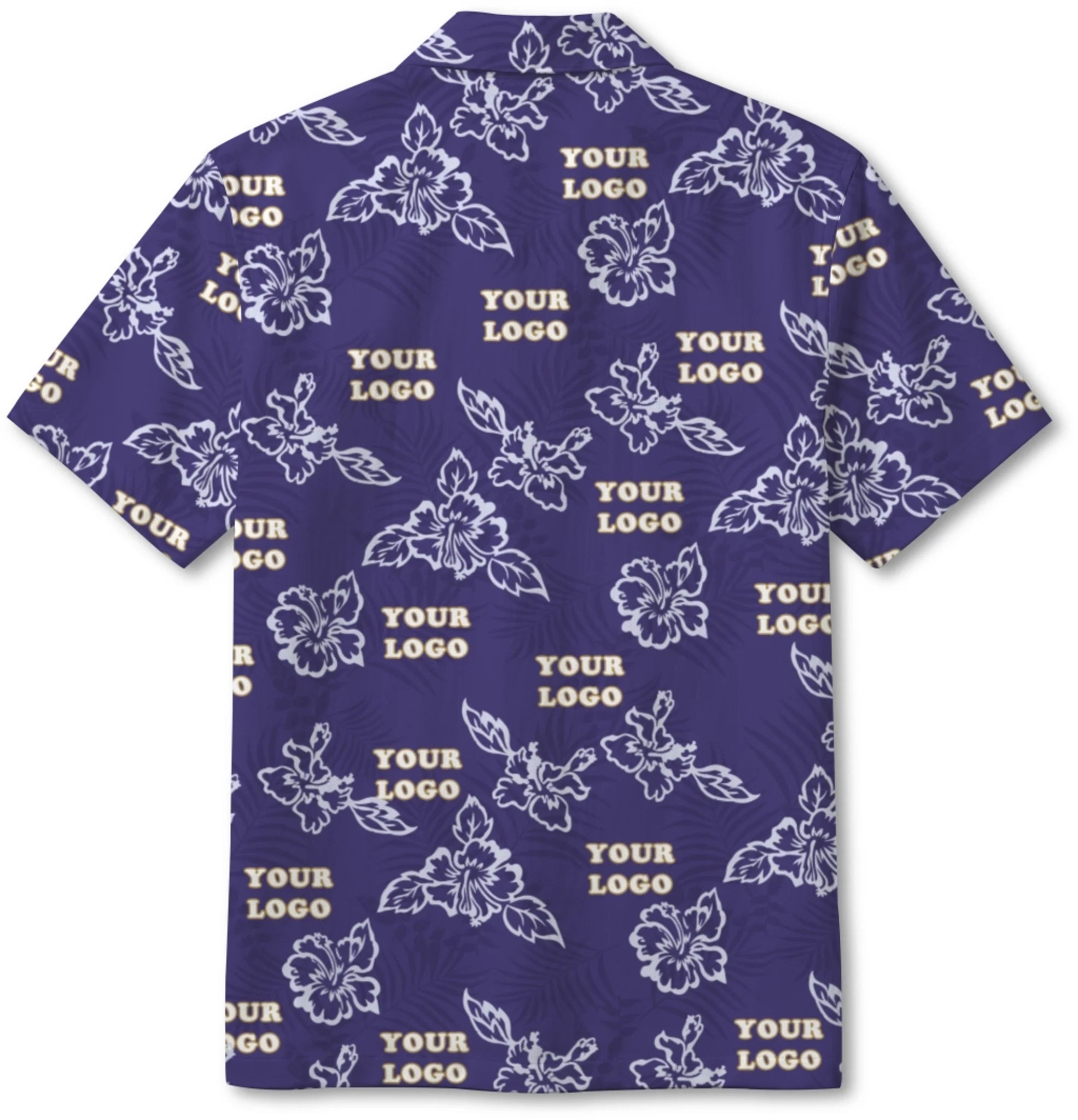 Custom Purple Hibiscus Hawaiian Shirt With Live Preview 5