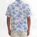 Custom White Hibiscus Hawaiian Shirt With Live Preview 2