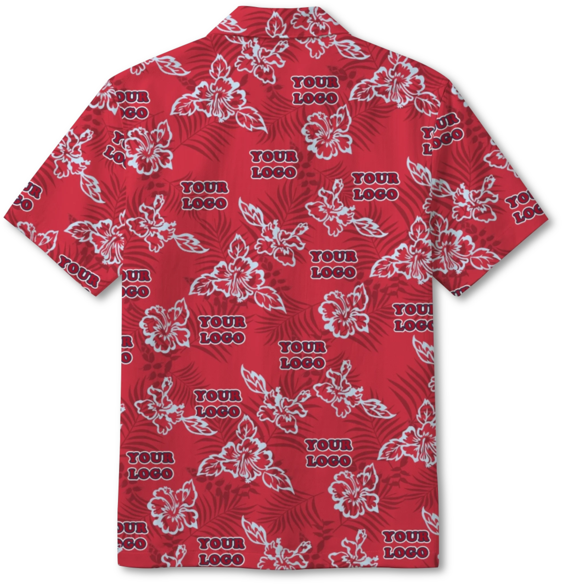 Custom Red Hibiscus Hawaiian Shirt With Live Preview 4