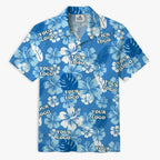 Aloha Blue Hibiscus White Hawaiian Shirt For Men With Instant Preview - Mako Hawaiian