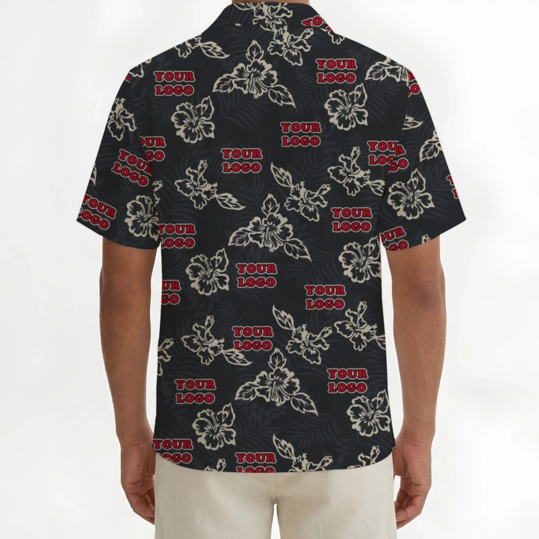Custom Black Hibiscus Hawaiian Shirt With Live Preview - Mako Hawaiian