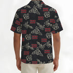 Custom Black Hibiscus Hawaiian Shirt With Live Preview - Mako Hawaiian
