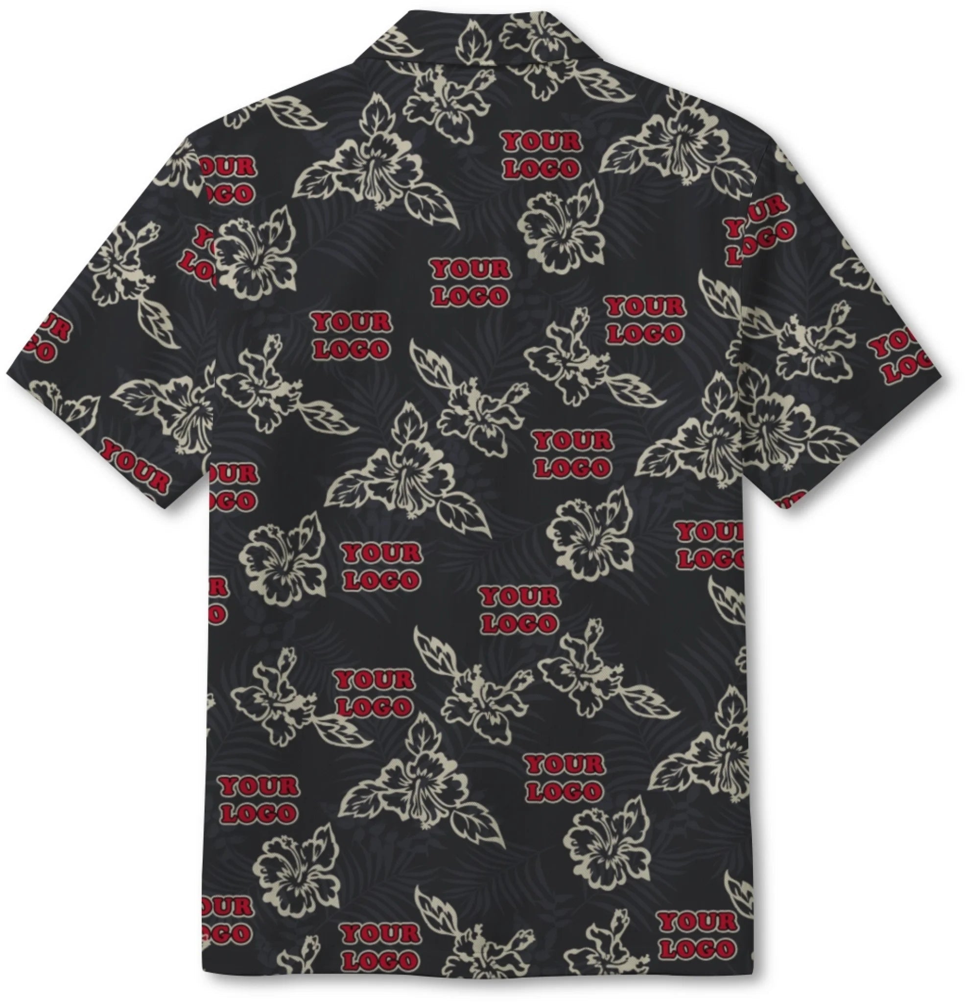 Custom Black Hibiscus Hawaiian Shirt With Live Preview - Mako Hawaiian