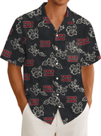 Custom Black Hibiscus Hawaiian Shirt With Live Preview - Mako Hawaiian