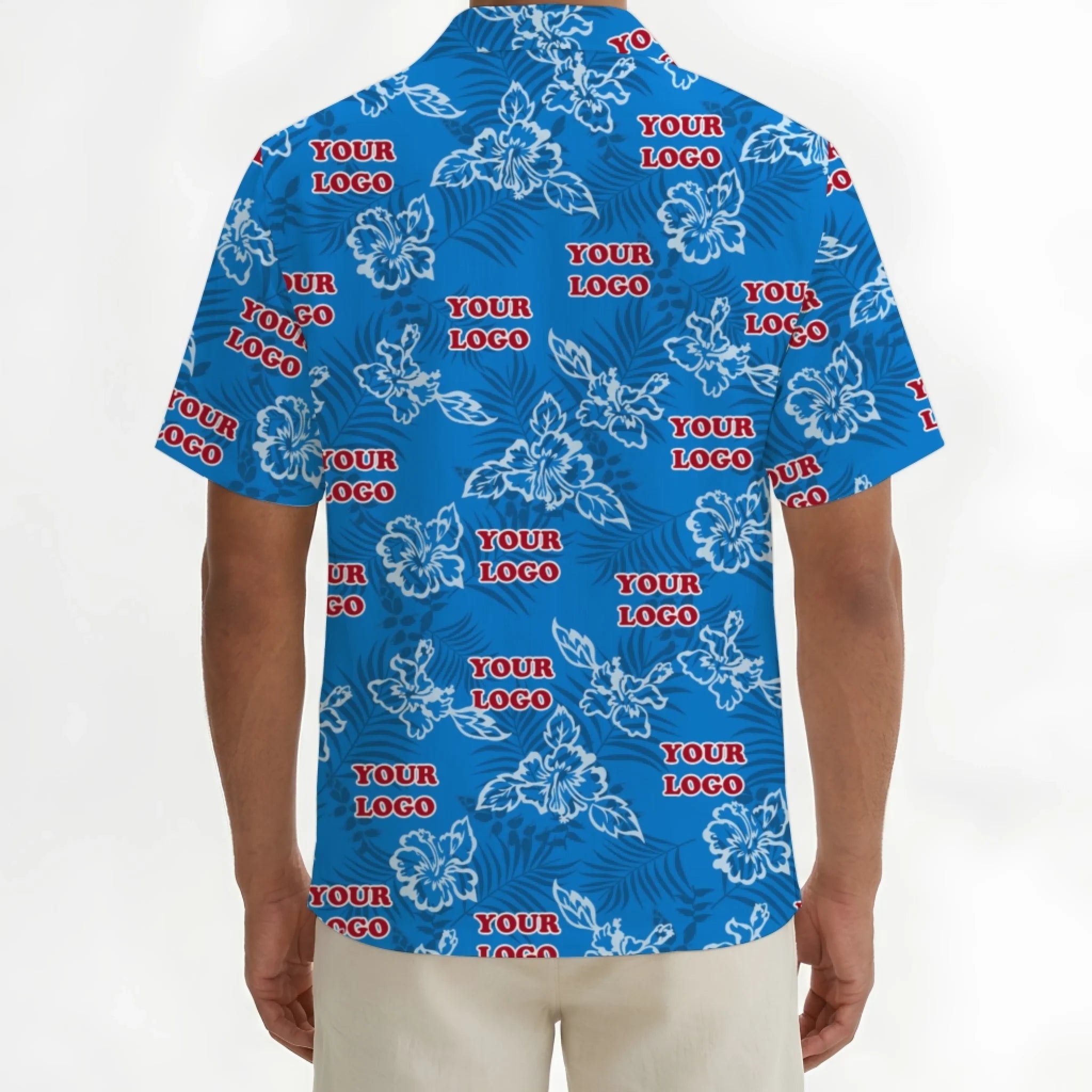 Custom Blue Hibiscus Hawaiian Shirt With Live Preview - Mako Hawaiian