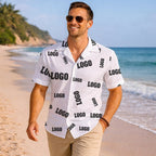 Custom Brand Logo Chaos AOP Shirt - Mako Hawaiian