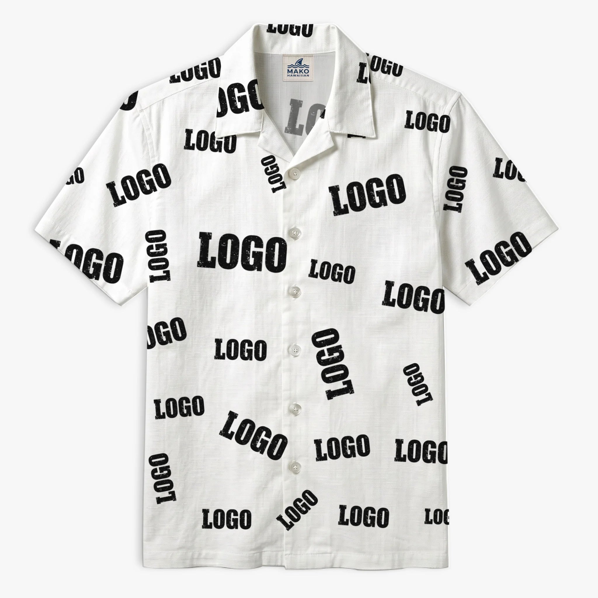 Custom Brand Logo Chaos AOP Shirt - Mako Hawaiian