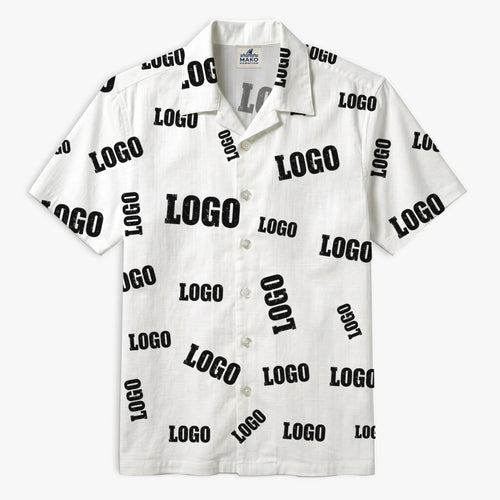 Custom Brand Logo Chaos AOP Shirt - Mako Hawaiian