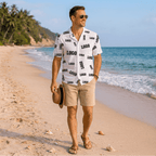 Custom Brand Logo Chaos AOP Shirt - Mako Hawaiian