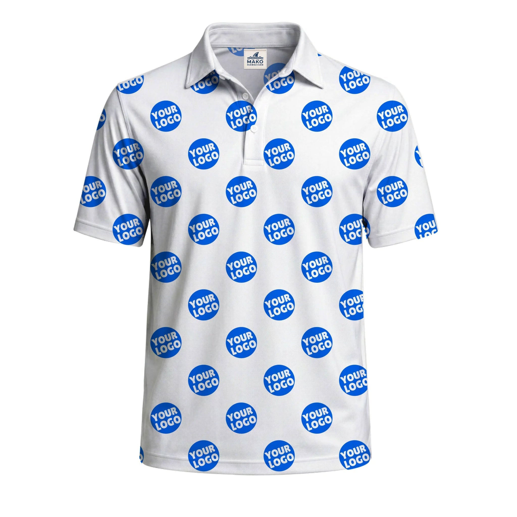 Custom Business Team Polo Shirt - Mako Hawaiian