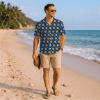 Custom Company Logo And Employee Name Hawaiian Shirt - Mako Hawaiian