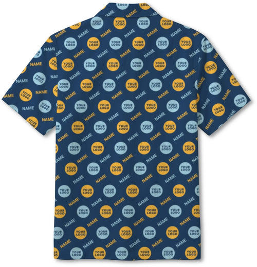 Custom Company Logo And Employee Name Hawaiian Shirt - Mako Hawaiian