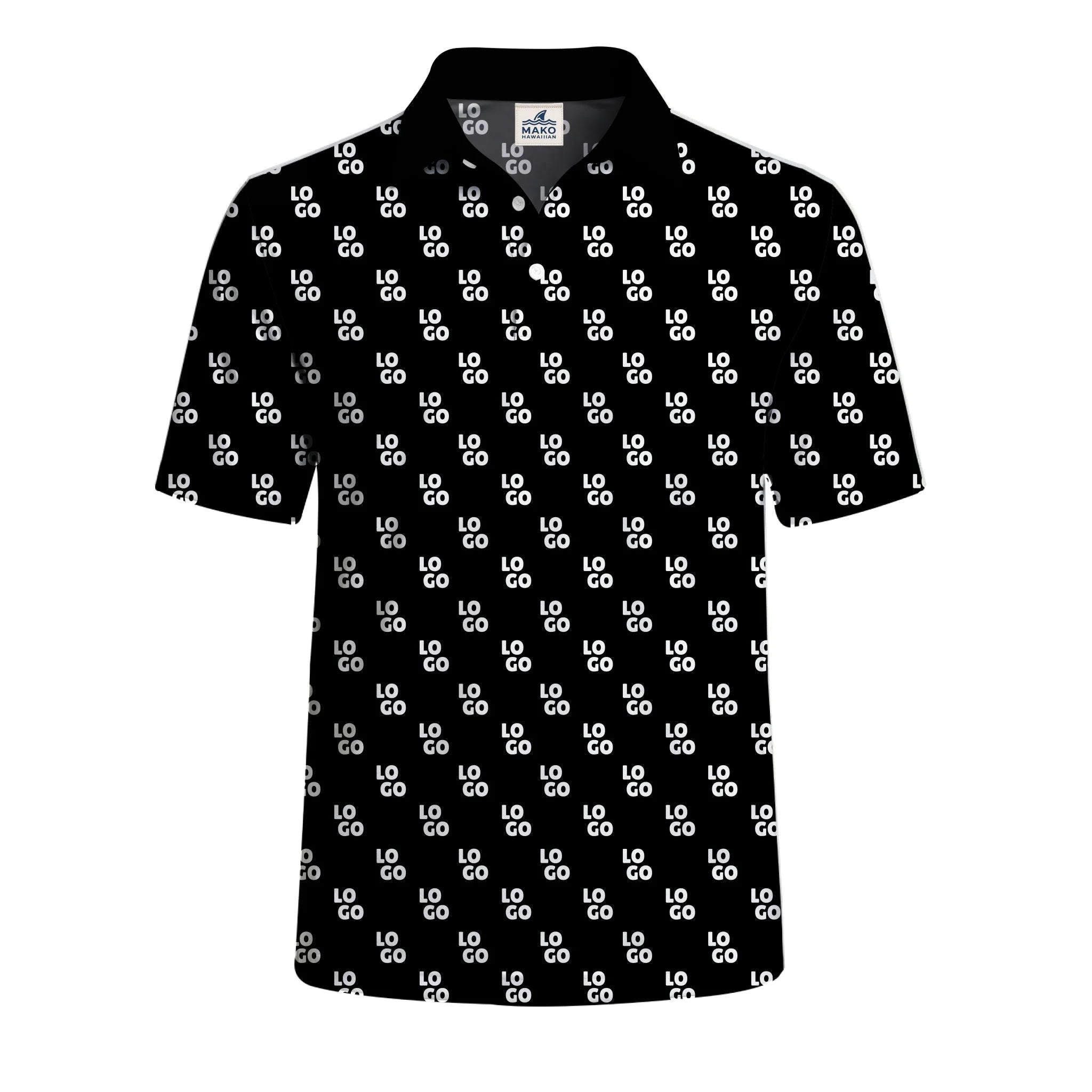 Custom Company Logo Polo Shirt - Mako Hawaiian