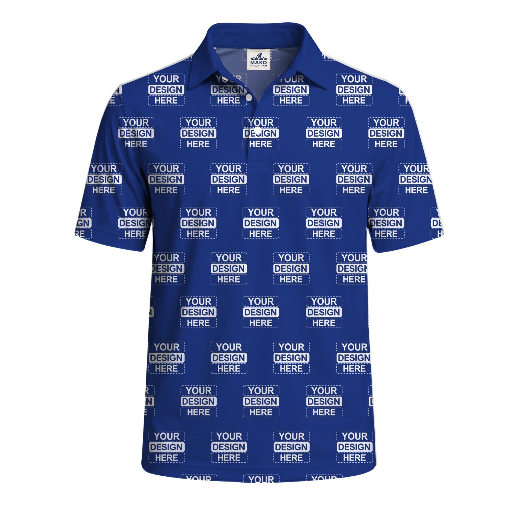 Custom Company Logo Polo Shirts For Groups - Mako Hawaiian