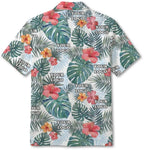 Custom Floral Hibiscus Hawaiian Shirt With Logo For Teams - Mako Hawaiian