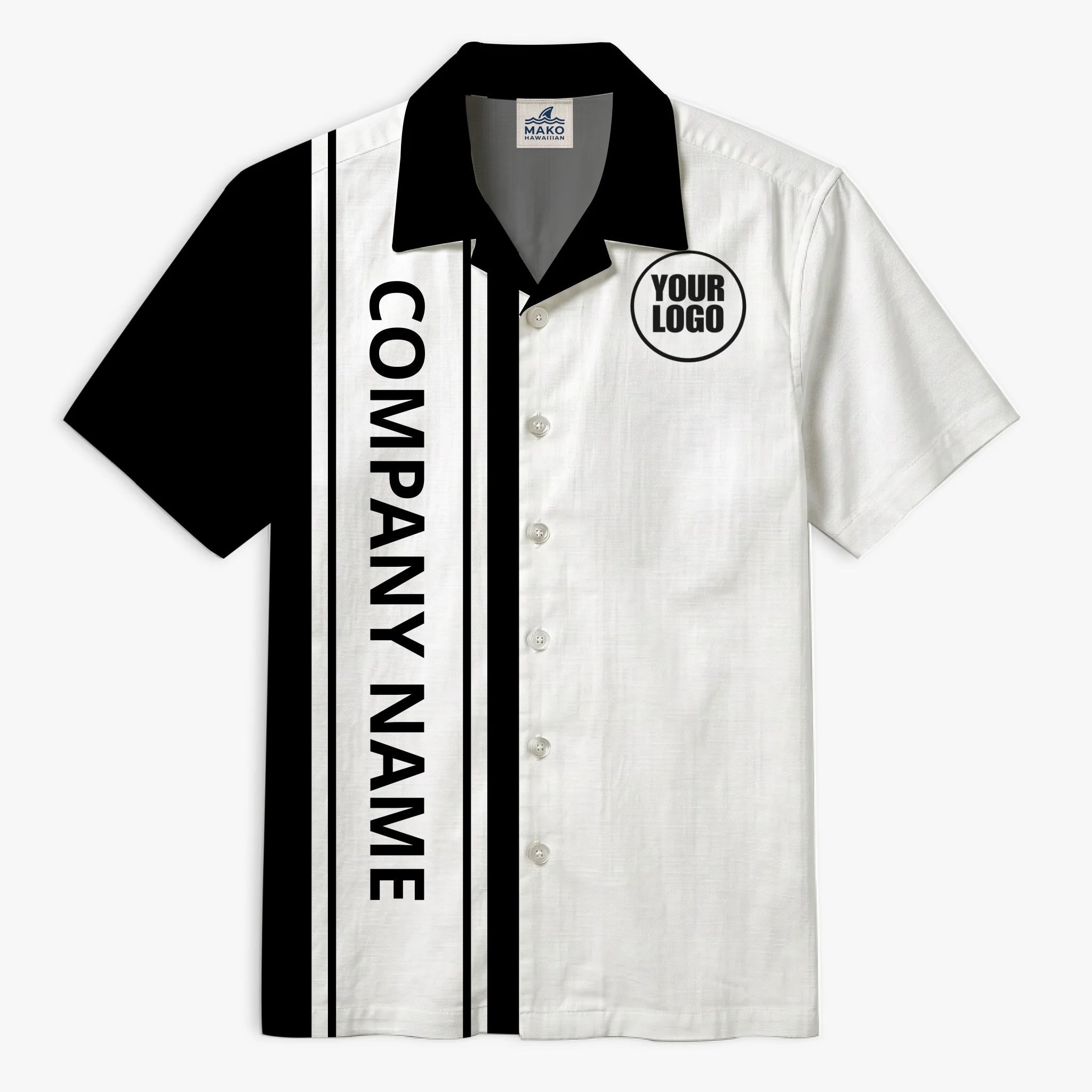 Custom Hawaiian Shirt With Logo Personalized Company Apparel - Mako Hawaiian