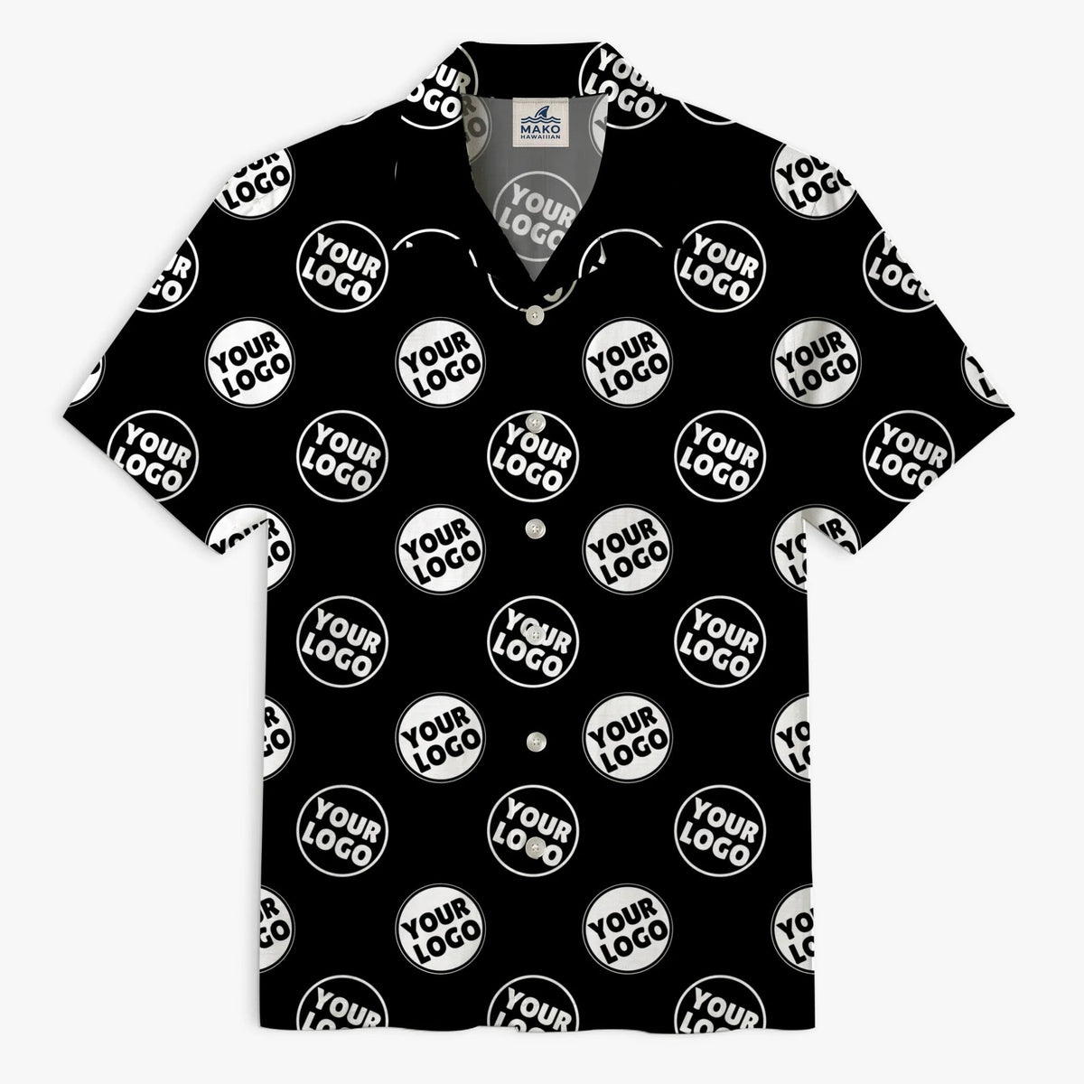 Custom Logo Hawaiian Shirt With Live Preview - Mako Hawaiian