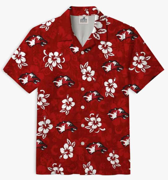 Custom Logo Red Hawaiian Shirt | MAKO HAWAIIAN (Design 1645) - Mako Hawaiian