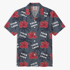 Custom Logo Tropical Team Hawaiian Shirt For Bulk Orders - Mako Hawaiian