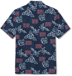 Custom Navy Hibiscus Hawaiian Shirt With Live Preview - Mako Hawaiian