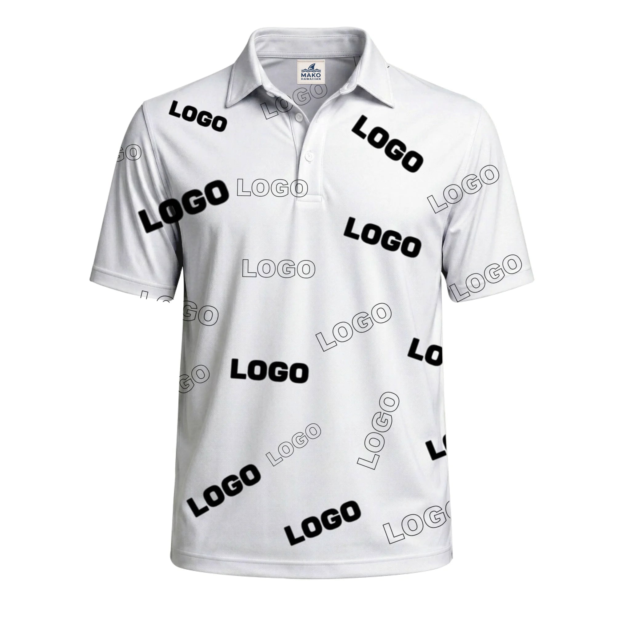 Custom Polo Shirts With Company Logo For Groups - Mako Hawaiian