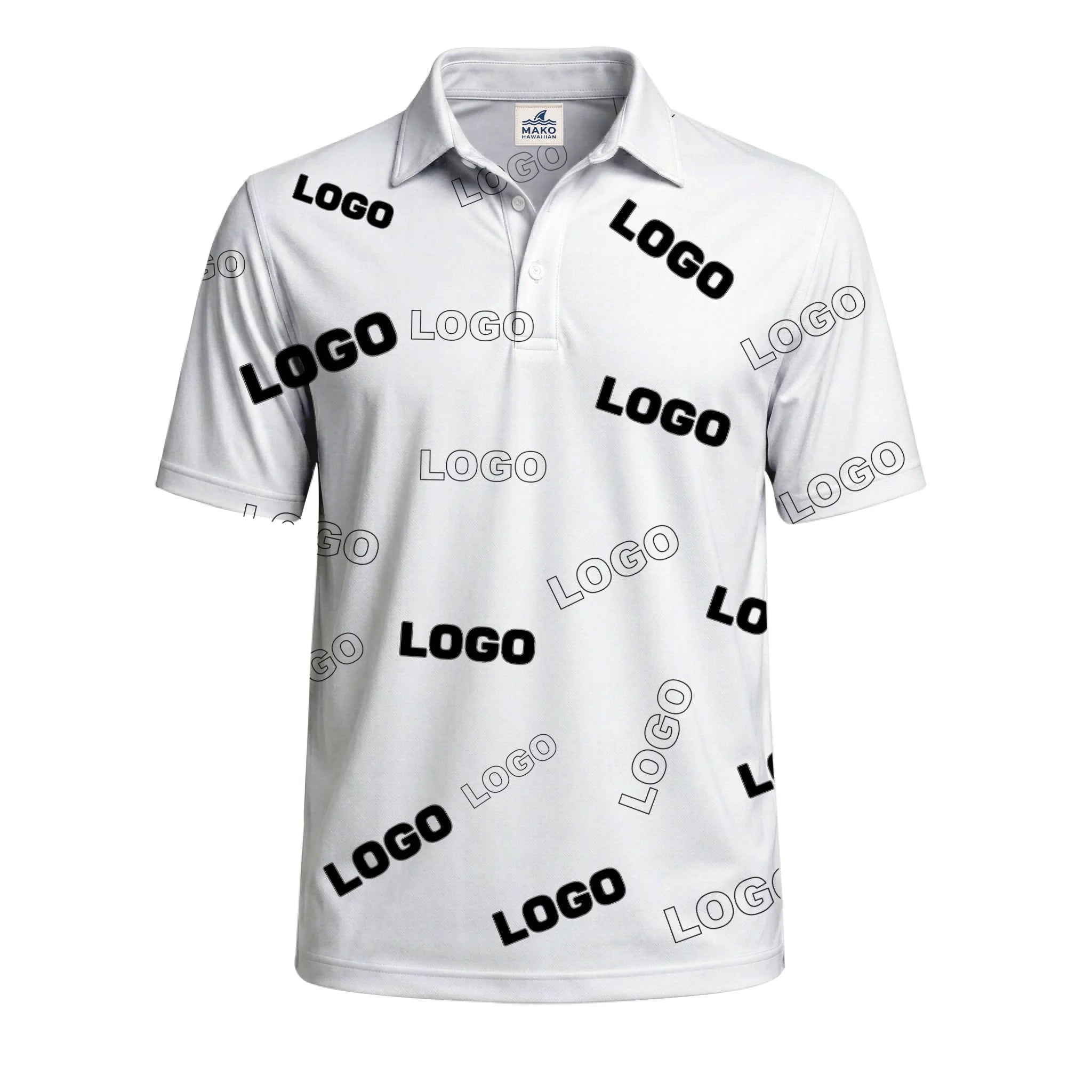Custom Polo Shirts With Company Logo For Groups - Mako Hawaiian