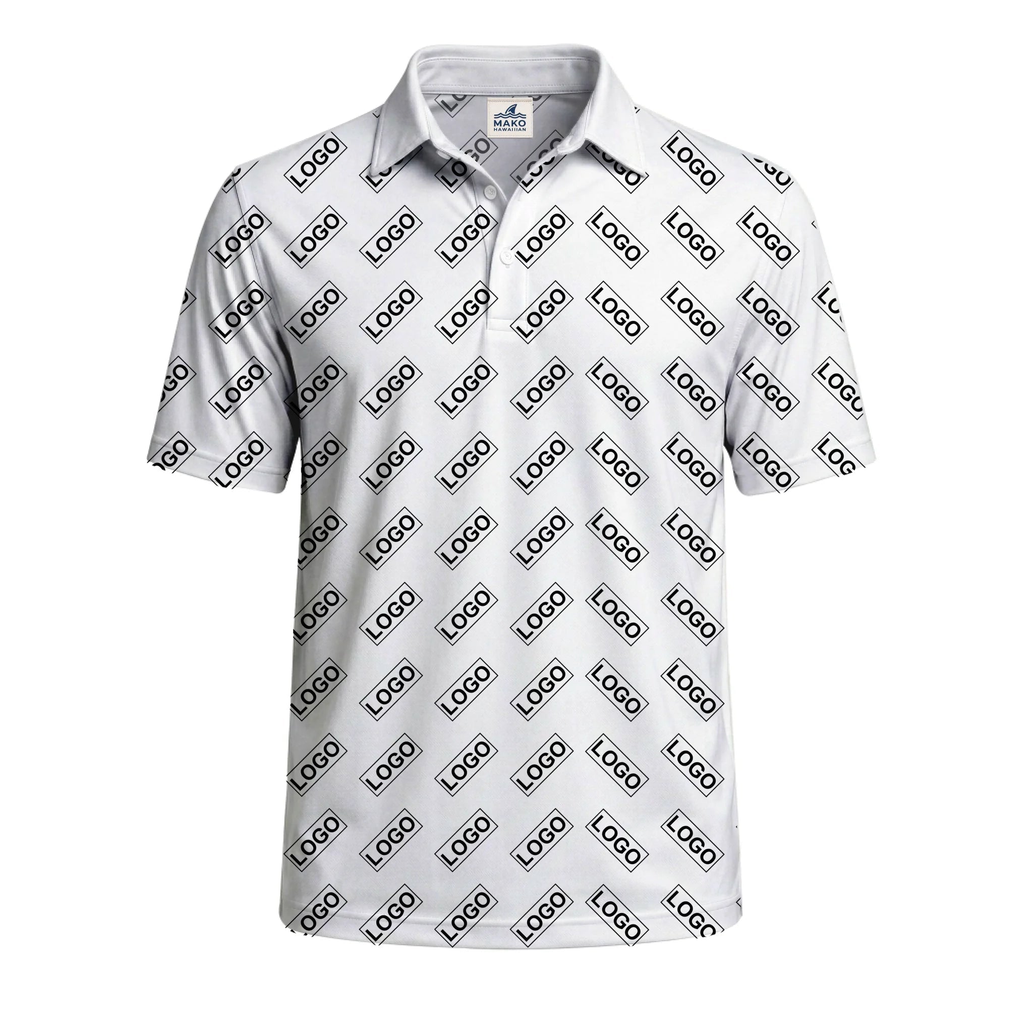 Custom Polo Shirts With Logo No Minimum - Mako Hawaiian