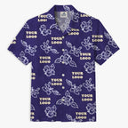 Custom Purple Hibiscus Hawaiian Shirt With Live Preview - Mako Hawaiian