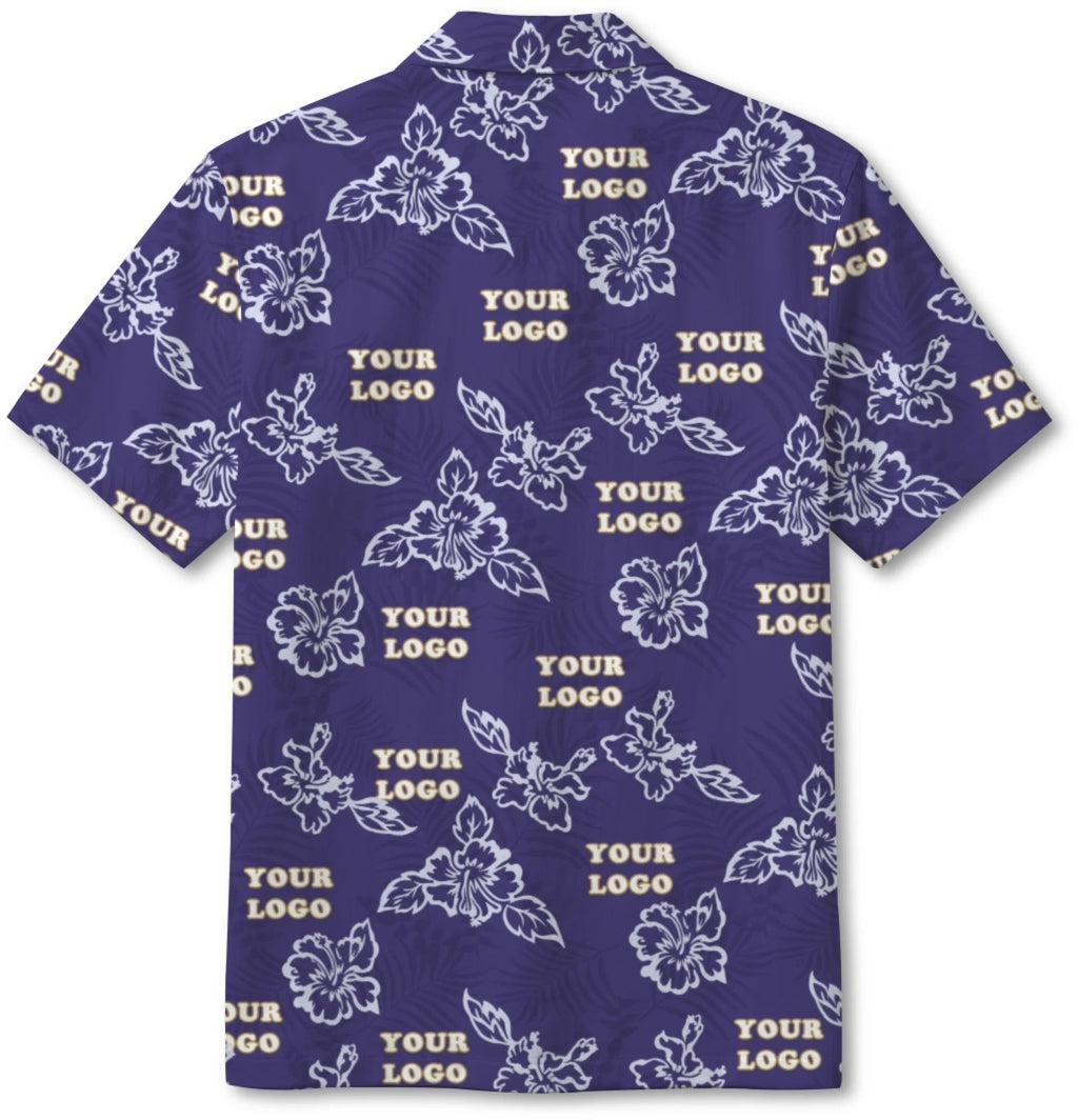 Custom Purple Hibiscus Hawaiian Shirt With Live Preview - Mako Hawaiian