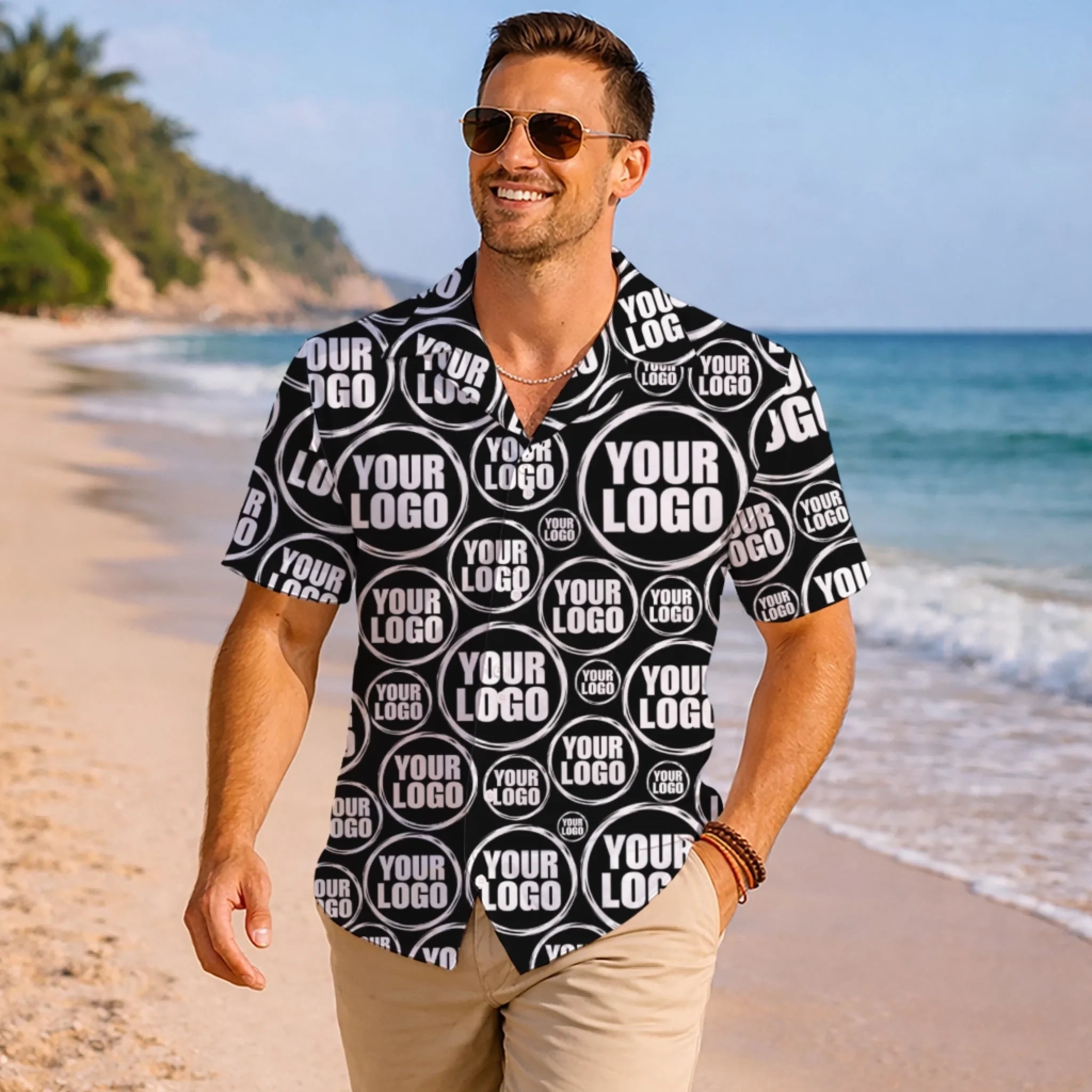 Custom Random Circle Hawaiian Shirt with Live Preview - Mako Hawaiian