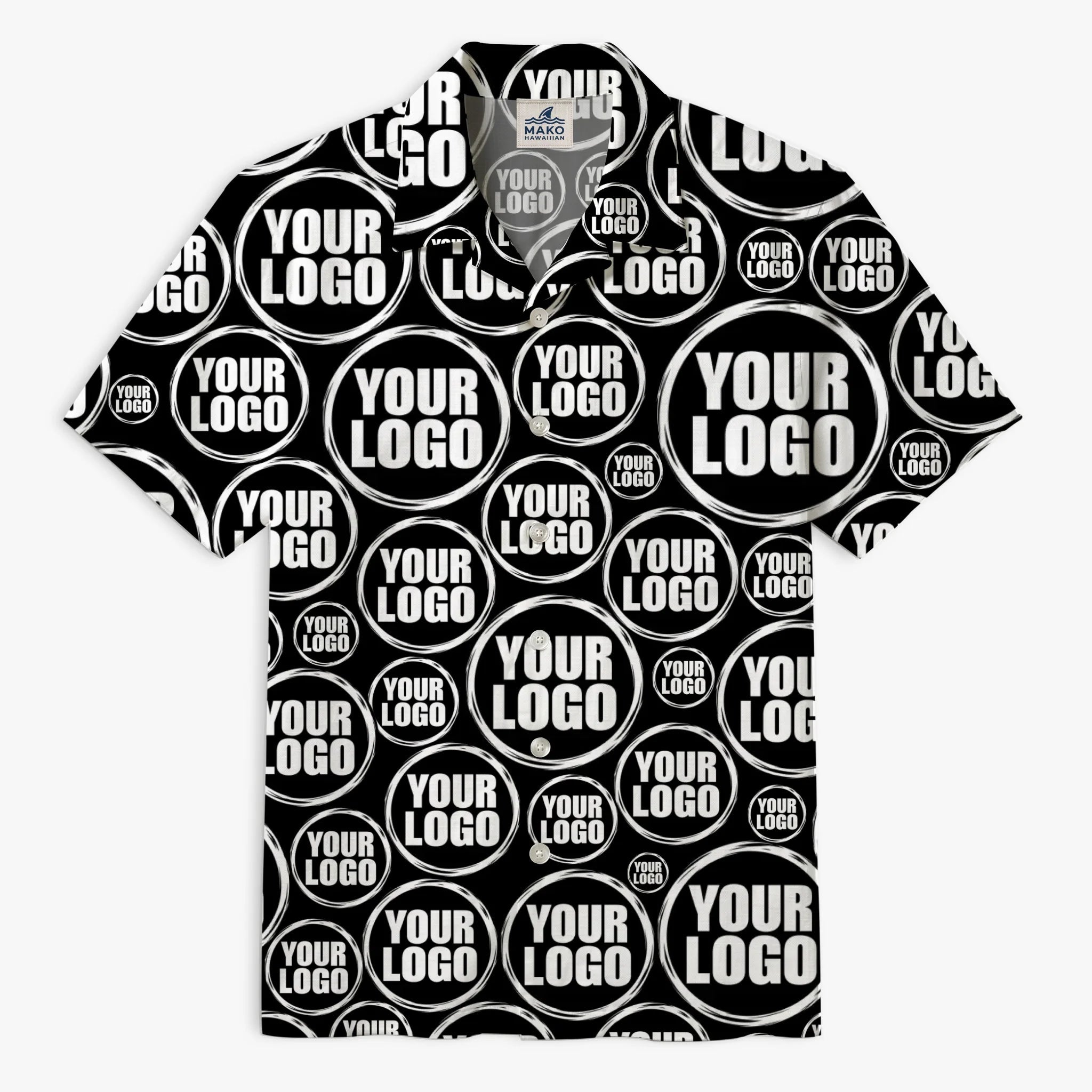 Custom Random Circle Hawaiian Shirt with Live Preview - Mako Hawaiian