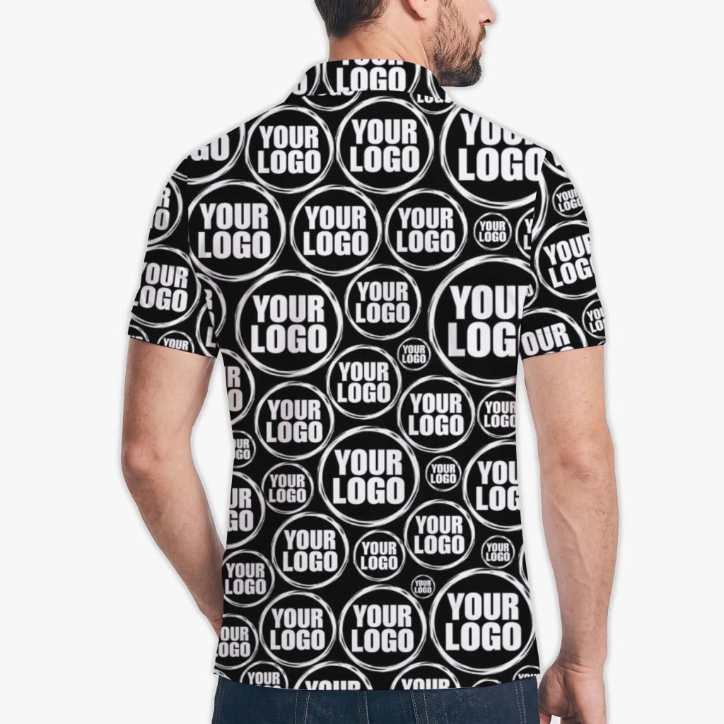 Custom Random Circle Polo Shirt with Live Preview - Mako Hawaiian