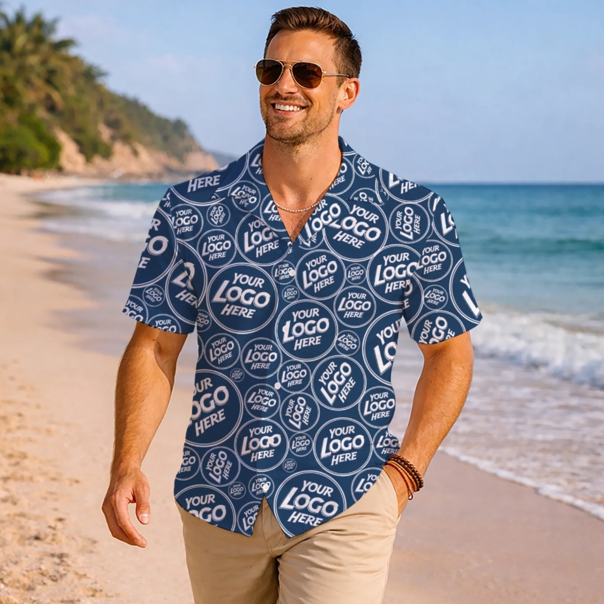 Custom Random Hawaiian Shirt for Team with Live Preview - Mako Hawaiian
