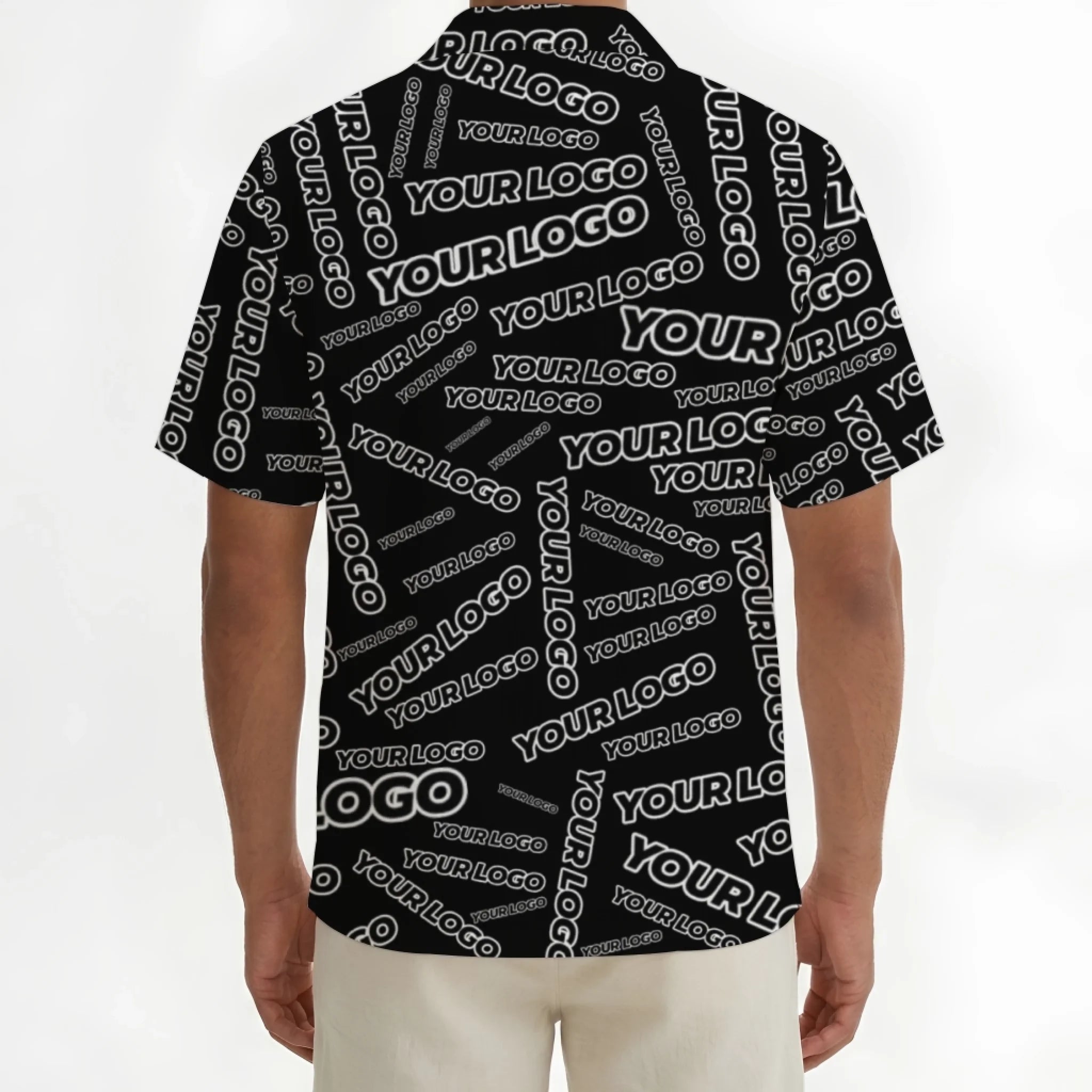 Custom Random Text Logo Hawaiian Shirt With Live Preview - Mako Hawaiian
