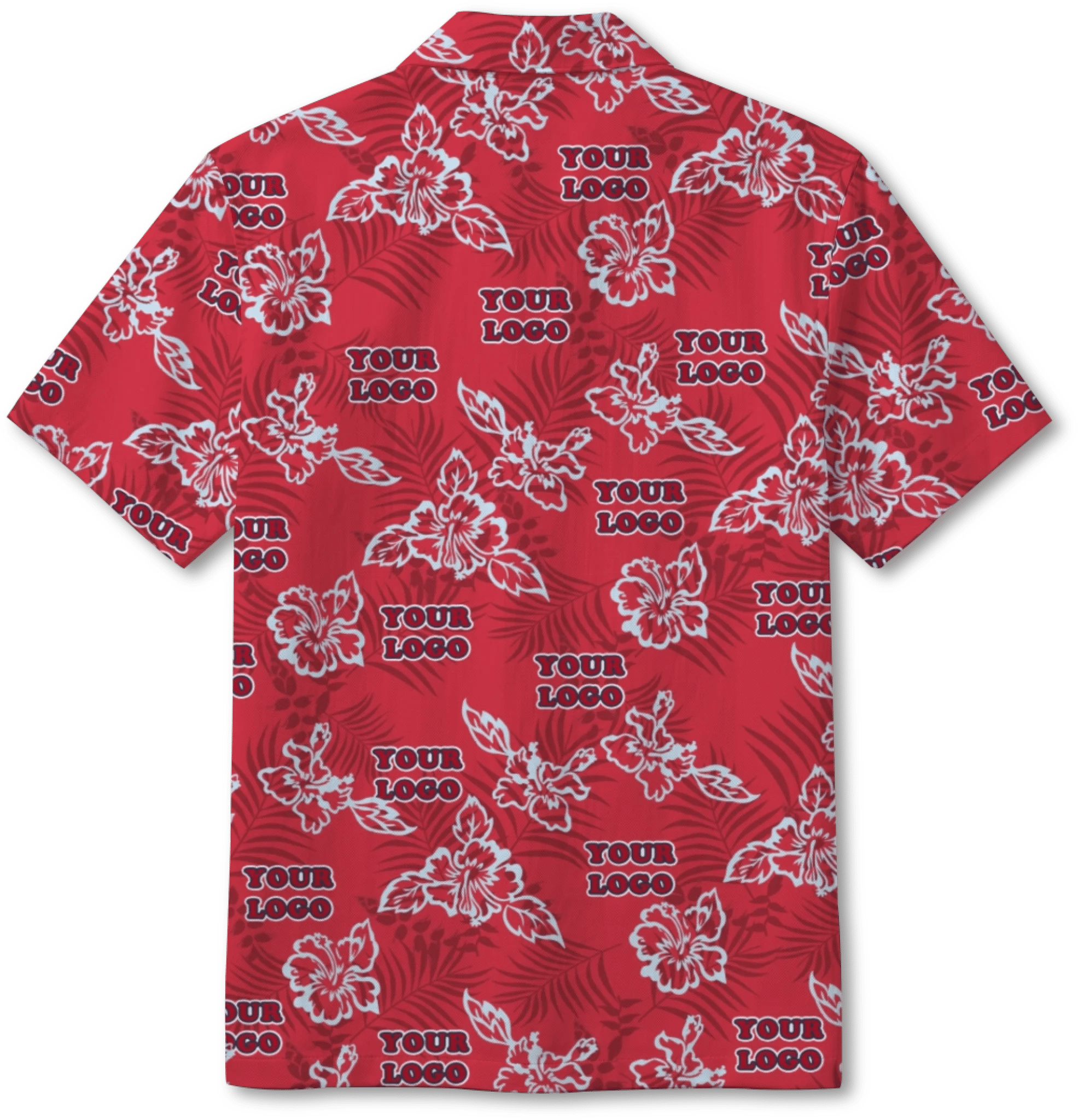 Custom Red Hibiscus Hawaiian Shirt With Live Preview - Mako Hawaiian