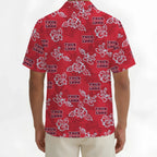 Custom Red Hibiscus Hawaiian Shirt With Live Preview - Mako Hawaiian