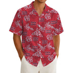 Custom Red Hibiscus Hawaiian Shirt With Live Preview - Mako Hawaiian