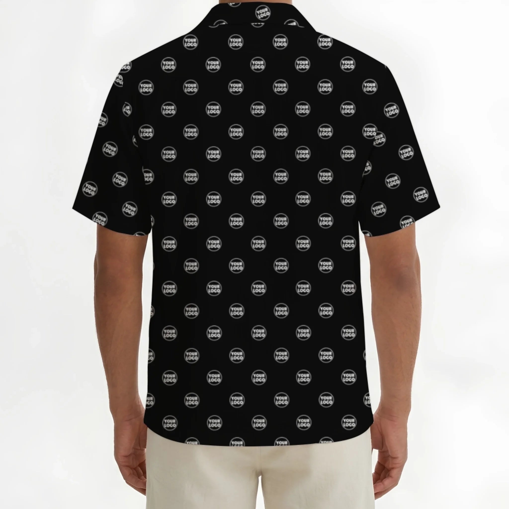 Custom Small Logo Hawaiian Shirt For Business - Mako Hawaiian