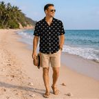 Custom Small Logo Hawaiian Shirt For Business - Mako Hawaiian