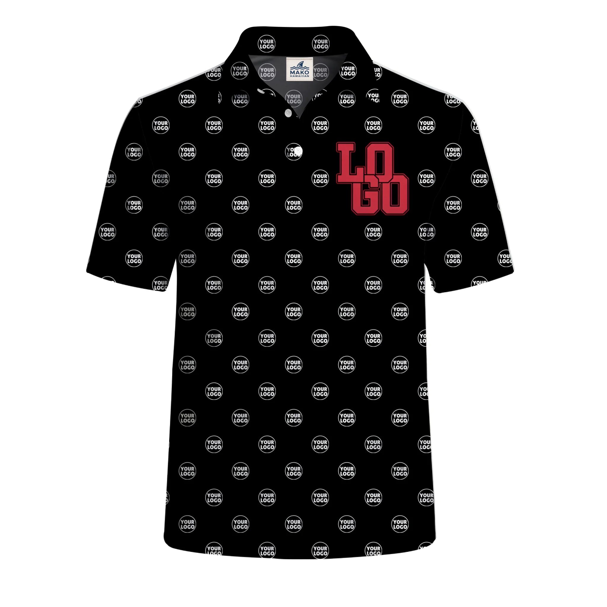 Custom Small Logo Polo Shirt For Business - Mako Hawaiian