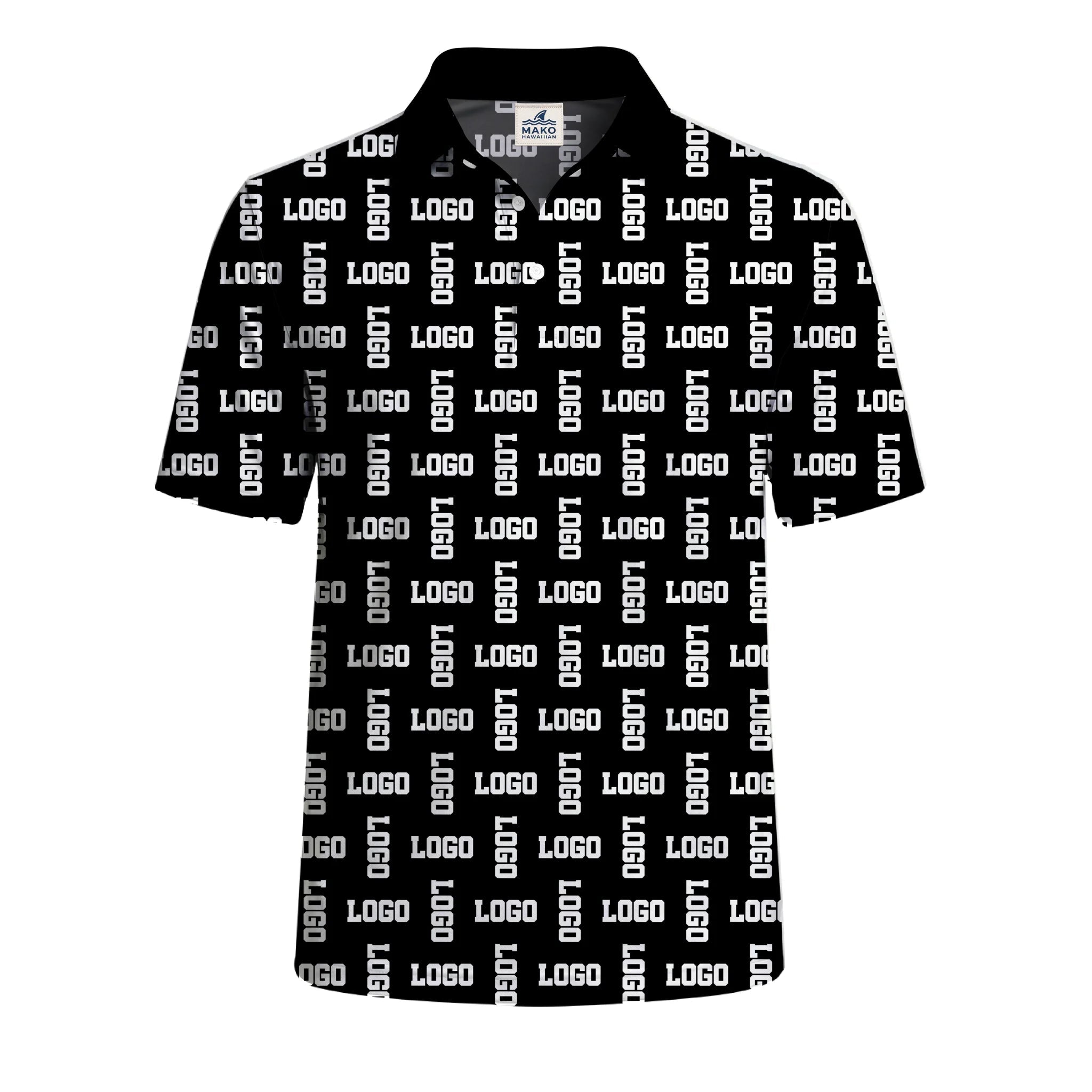 Custom Team Branding Polo Shirt - Mako Hawaiian