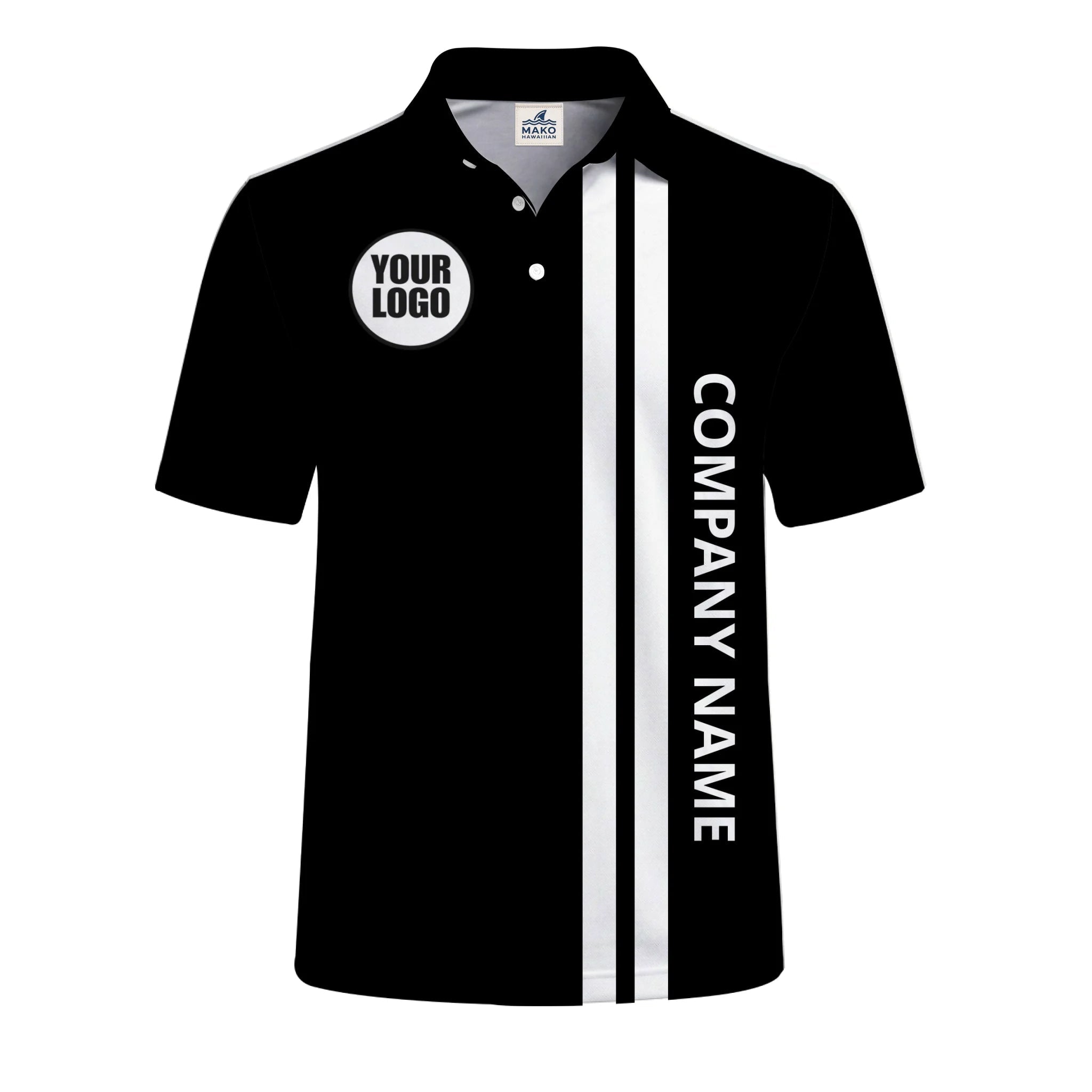 Custom Team Logo Polo Shirt Personalized Company Apparel - Mako Hawaiian
