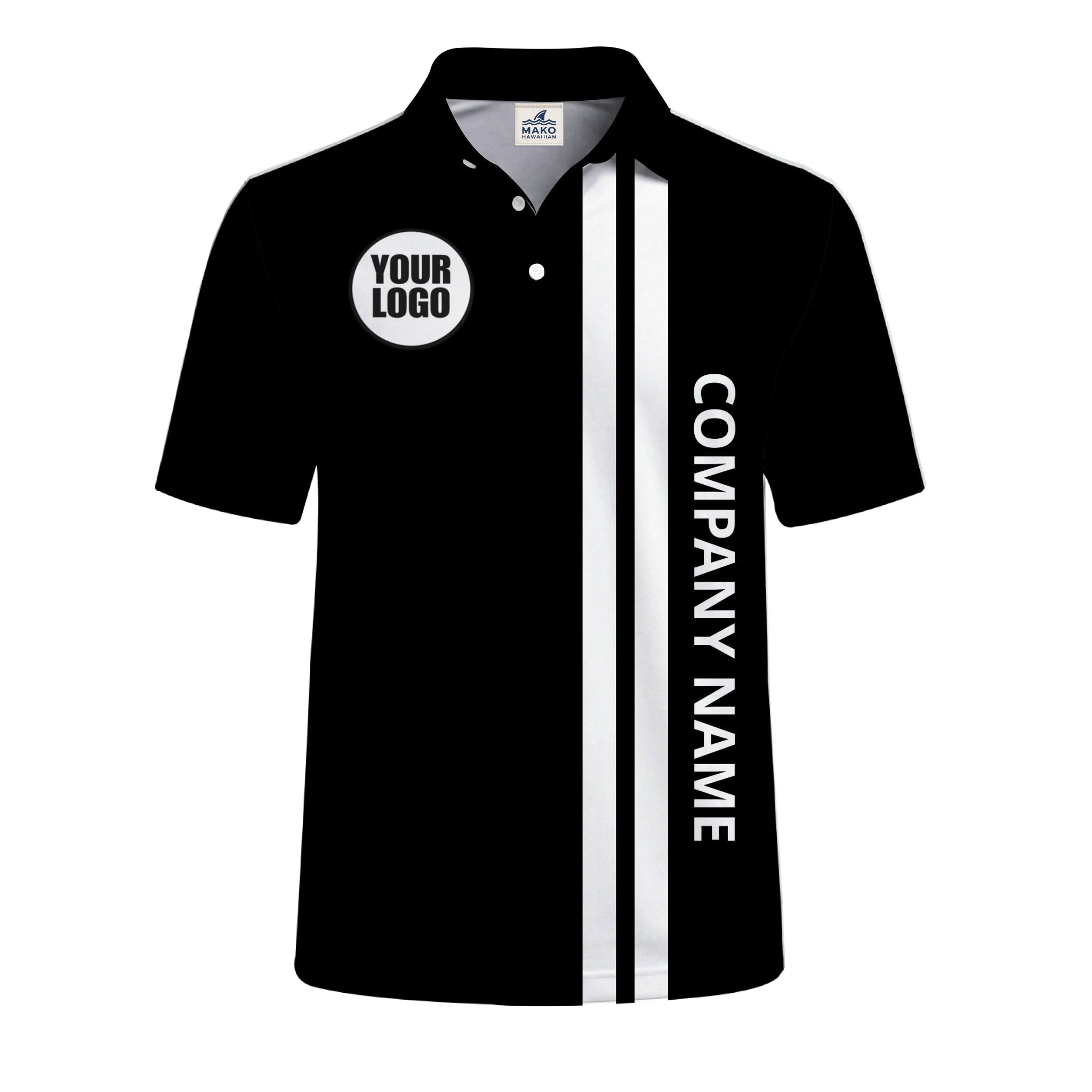 Custom Team Logo Polo Shirt Personalized Company Apparel - Mako Hawaiian