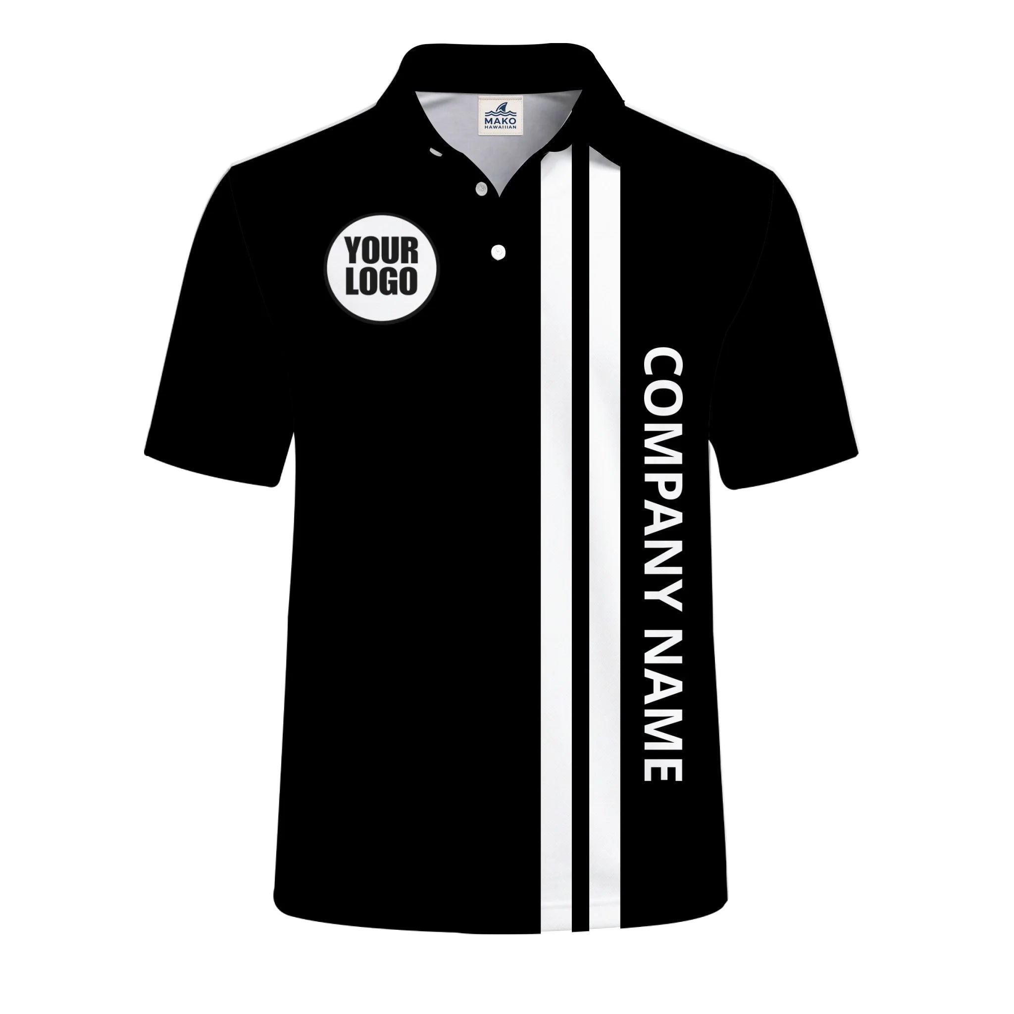 Custom Team Logo Polo Shirt Personalized Company Apparel - Mako Hawaiian