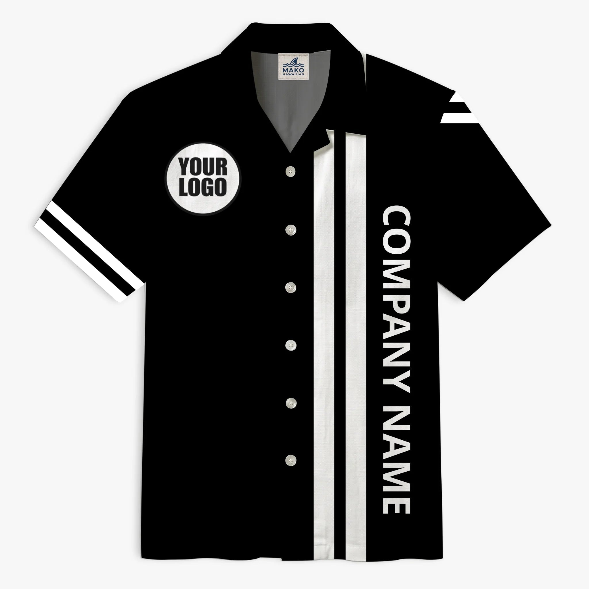 Custom Team Logo Shirt Personalized Company Apparel - Mako Hawaiian