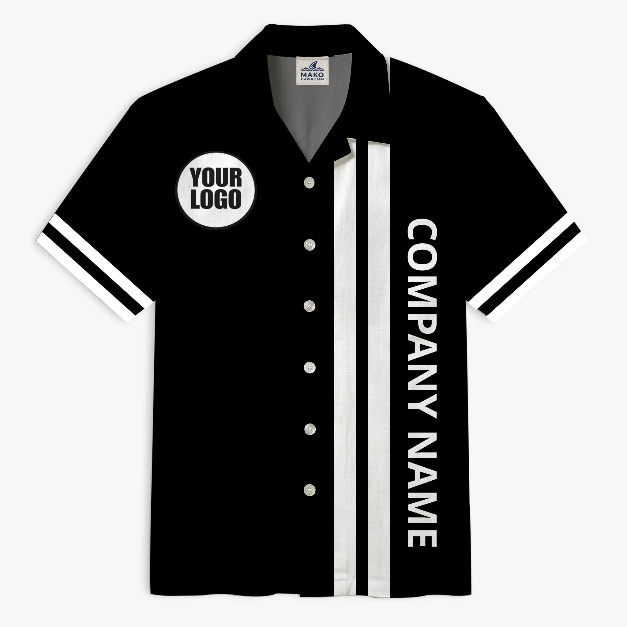 Custom Team Logo Shirt Personalized Company Apparel - Mako Hawaiian