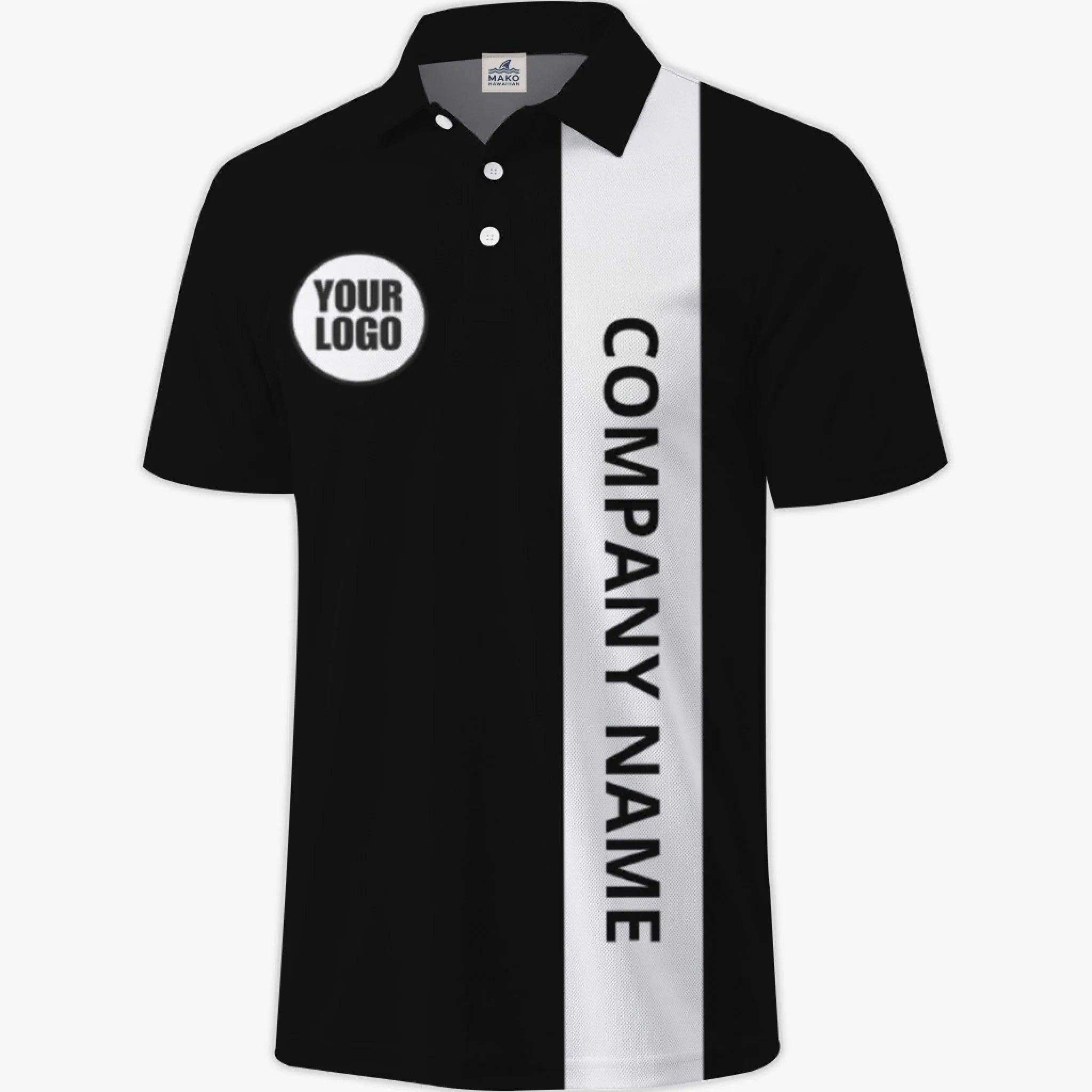 Custom Team Polo Shirt With Logo Personalized Company Apparel - Mako Hawaiian