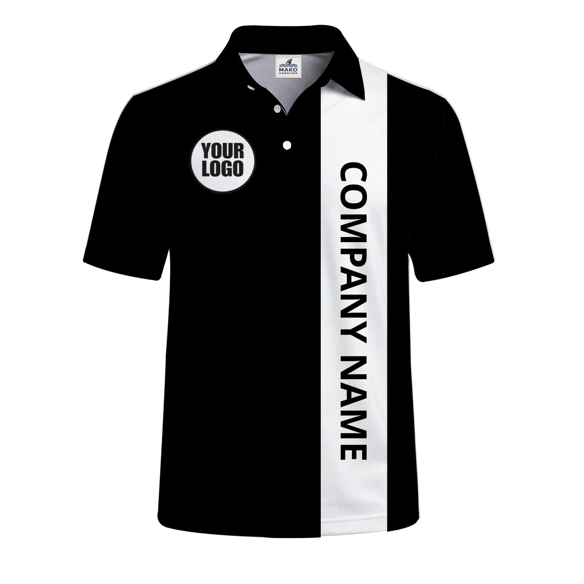 Custom Team Polo Shirt With Logo Personalized Company Apparel - Mako Hawaiian