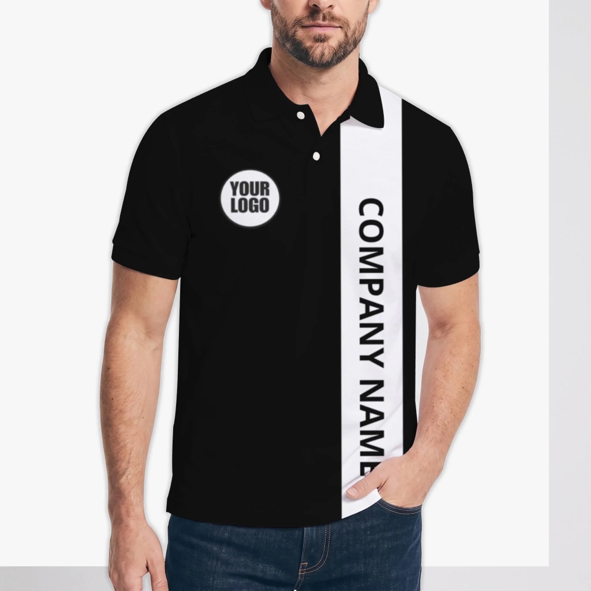 Custom Team Polo Shirt With Logo Personalized Company Apparel - Mako Hawaiian