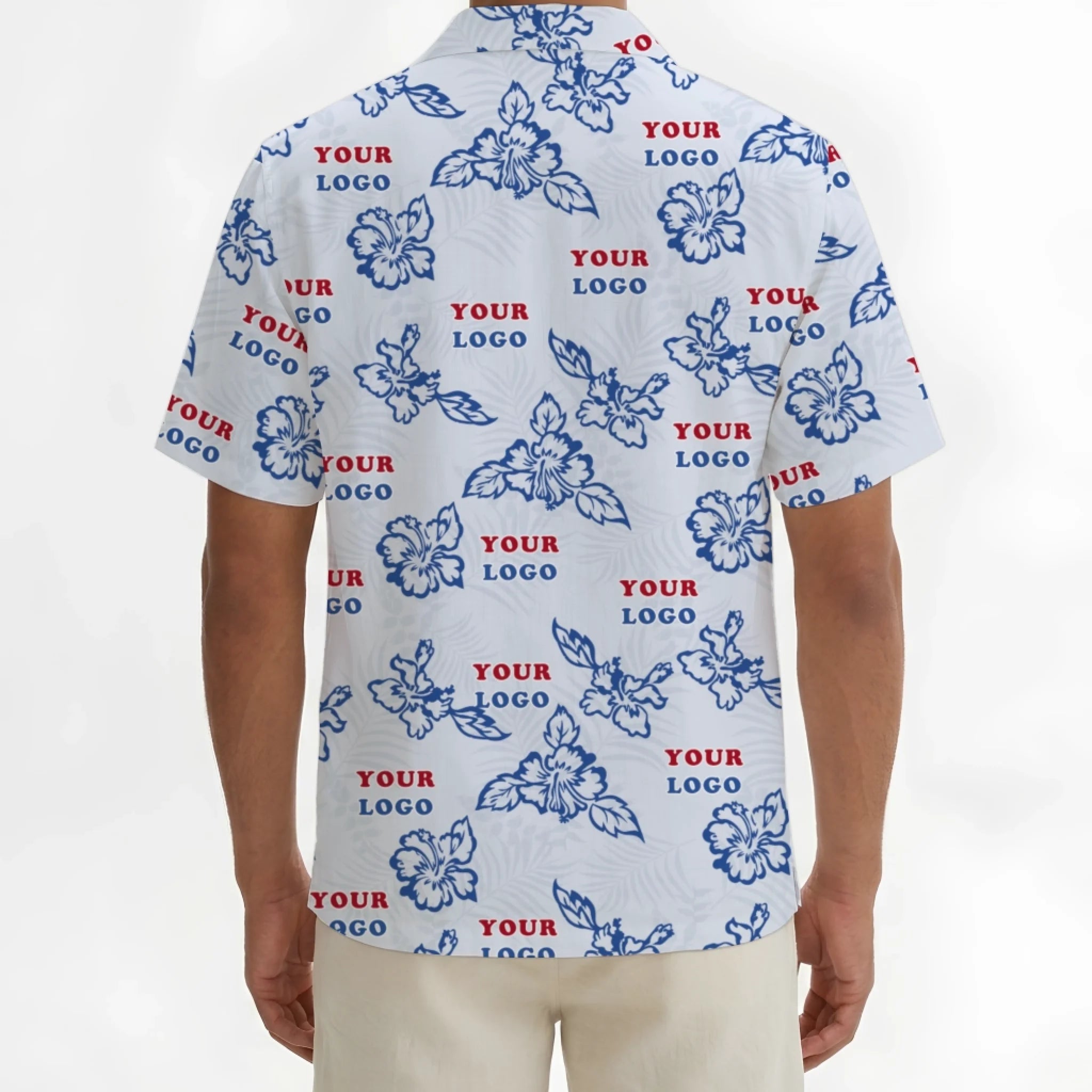 Custom White Hibiscus Hawaiian Shirt With Live Preview - Mako Hawaiian
